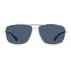 POLAROID PLD2119GSJ5GC Herren-Aviator-Sonnenbrille - Goldener Rahmen, grüne polarisierte Gläser