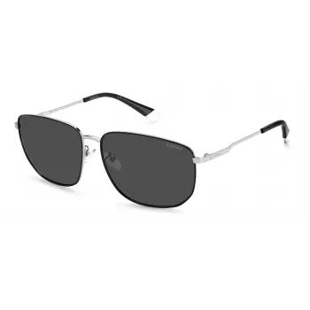 POLAROID PLD2120GS84JM Herren Rechteckige Havanna Sonnenbrille mit Polarisierenden Braunen Gläsern
