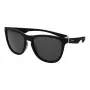 Polaroid PLD2133S08AM9 Unisex Rechteck-Sonnenbrille - Schwarzer Rahmen, graue polarisierte Gläser, 56 mm