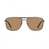 Polaroid PLD2136GSXR8 Herren Rechteckige Polarisierte Sonnenbrille - Schwarzer Rahmen Graue Gläser 61mm