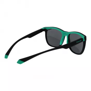 POLAROID PLD2140S543OL Unisex eckige Sonnenbrille - Havanna-Acetatrahmen, grüne polarisierte Polycarbonatgläser, UV400-Schutz