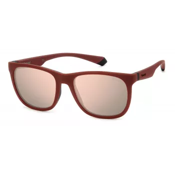 Polaroid PLD2140ST9H Unisex-Sonnenbrille - Schwarzer Rahmen, Graue polarisierte Gläser, 55 mm