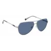 POLAROID PLD2145GSX6LB Herren Pilot-Sonnenbrille - Schwarzer Rahmen, Graue polarisierte Gläser, UV400