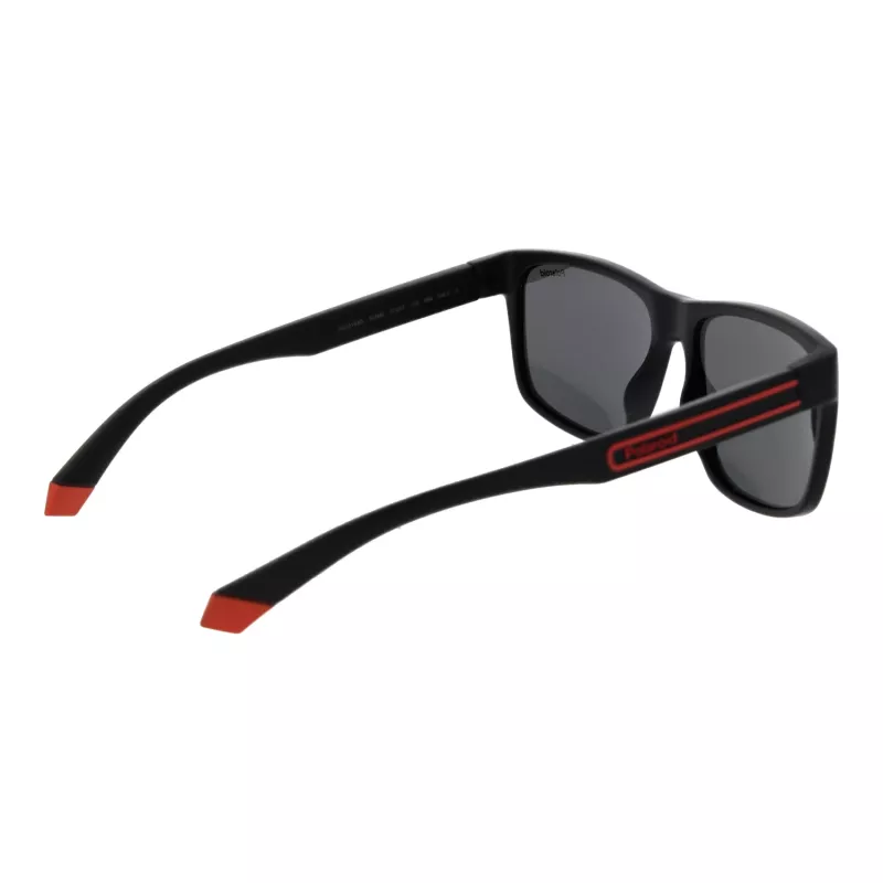 Polaroid PLD2149S578LZ Herren-Sonnenbrille, eckiges Havanna-Acetat mit polarisierten braunen Gläsern, 57/17/140 mm