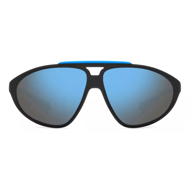 Polaroid PLD2151/S Unisex Pilot Sonnenbrille - Schwarzer Rahmen Graue Polarisierte Gläser 62mm