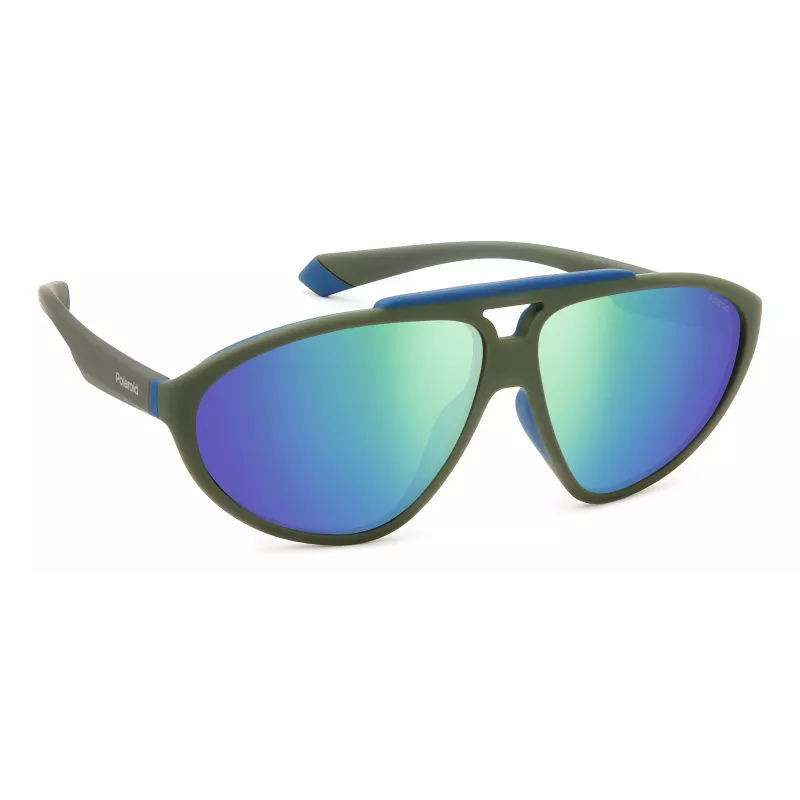 POLAROID PLD2151/S Unisex Sonnenbrille Havana Rahmen Grüne Polarisierte Gläser 62mm