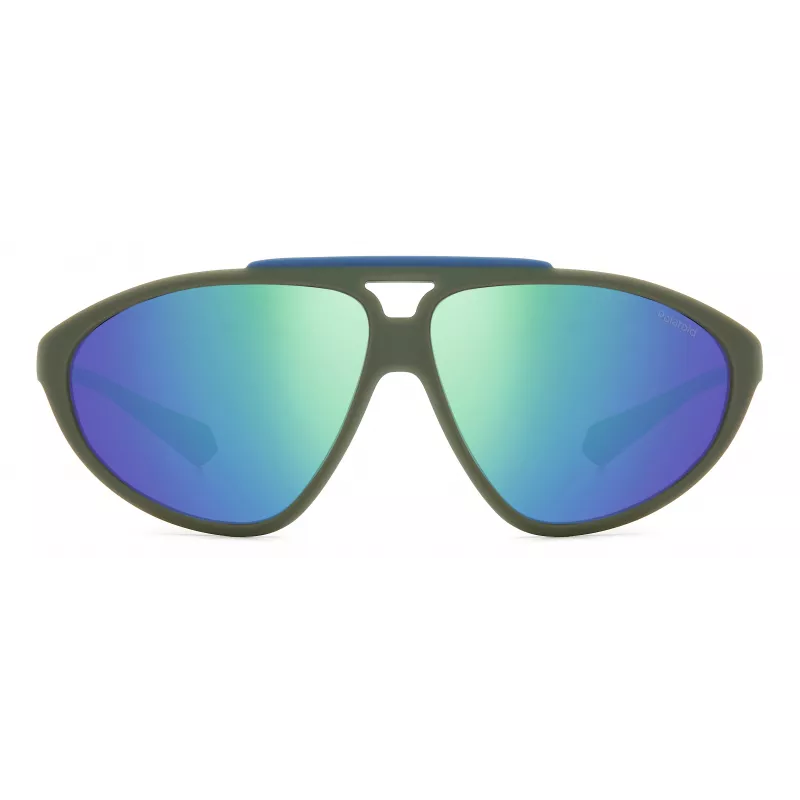 POLAROID PLD2151/S Unisex Sonnenbrille Havana Rahmen Grüne Polarisierte Gläser 62mm