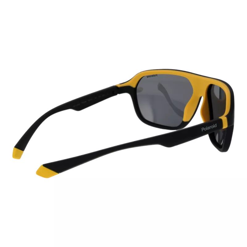 Polaroid PLD2152S58PGC Unisex Rechteck-Sonnenbrille - Grauer Rahmen, Graue polarisierte Gläser, UV400