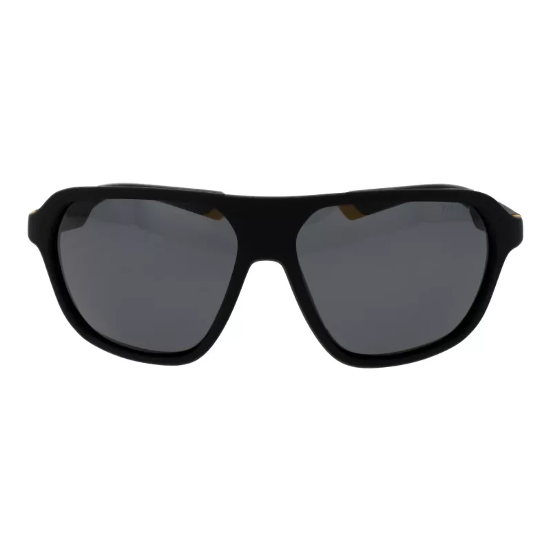 Polaroid PLD2152S58PGC Unisex Rechteck-Sonnenbrille - Grauer Rahmen, Graue polarisierte Gläser, UV400