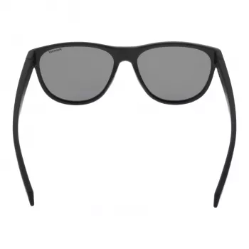 Polaroid PLD2156S56003 Unisex Rechteck-Sonnenbrille - Schwarzer Rahmen, Graue polarisierte TAC-Gläser, UV400-Schutz