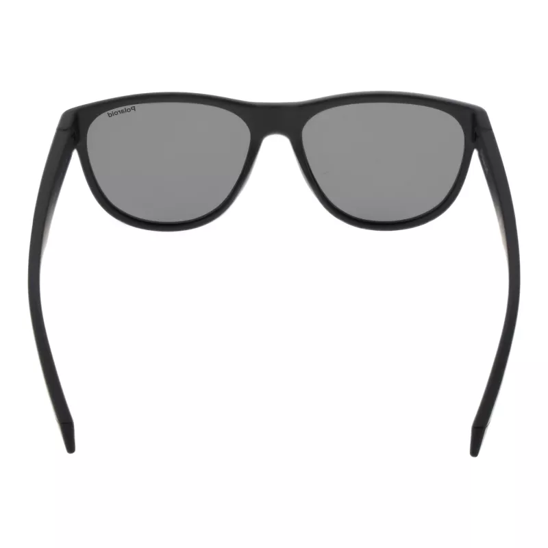 Polaroid PLD2156S56003 Unisex Rechteck-Sonnenbrille - Schwarzer Rahmen, Graue polarisierte TAC-Gläser, UV400-Schutz