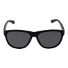 Polaroid PLD2156S56003 Unisex Rechteck-Sonnenbrille - Schwarzer Rahmen, Graue polarisierte TAC-Gläser, UV400-Schutz