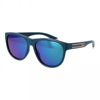 Polaroid PLD2156S56ZI9 Unisex Rechteck-Sonnenbrille - Havana/Grau Polarisiert