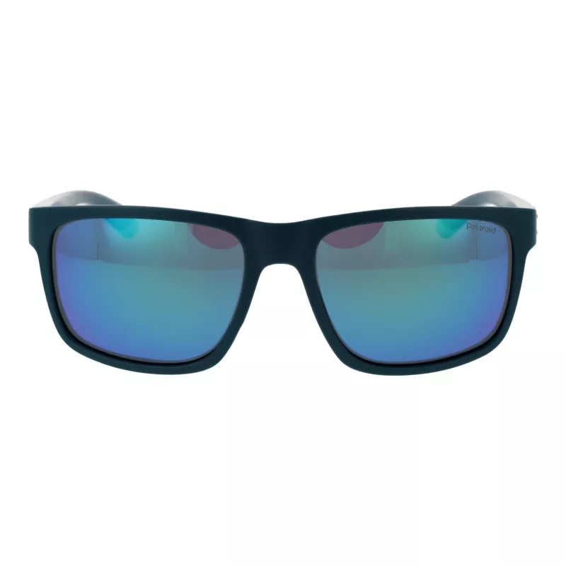 Polaroid PLD2157S57PYW Herren Rechteckige Havana Sonnenbrille mit Grünen Polarisierten Gläsern