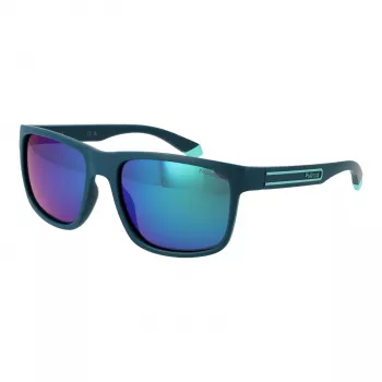 Polaroid PLD2157S57PYW Herren Rechteckige Havana Sonnenbrille mit Grünen Polarisierten Gläsern
