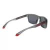 POLAROID PLD2157S57RIW Herren Rechteckige Polarisierte Sonnenbrille - Schwarzer Rahmen Graue Gläser 57/18/135 mm