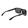 POLAROID PLD2158S58807 Herren Polarized Sonnenbrille, Rechteckig, Schwarzer Rahmen, Graue Gläser, 58mm