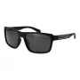 POLAROID PLD2158S58807 Herren Polarized Sonnenbrille, Rechteckig, Schwarzer Rahmen, Graue Gläser, 58mm