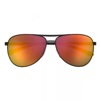 POLAROID PLD2160GSX807 Herren Polarized Sonnenbrille - Schwarzer Rahmen Graue Gläser 62mm