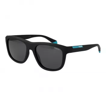 Polaroid PLD2163/S Unisex Sonnenbrille - Schwarzer Rahmen, Graue polarisierte Gläser - 54 mm