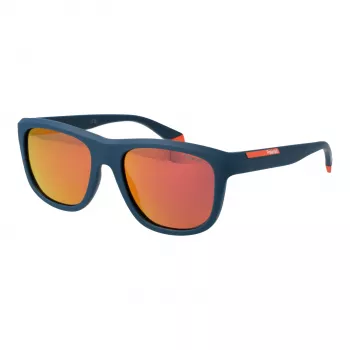 POLAROID PLD2163S545BF Unisex Square Sonnenbrille - Havana Propionat Rahmen - Braune polarisierte Polycarbonat-Gläser - 54/18/145 mm
