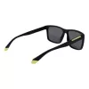 POLAROID PLD2164S58003 Herren Rechteckige Polarisierte Sonnenbrille - Schwarz/Grau 58mm