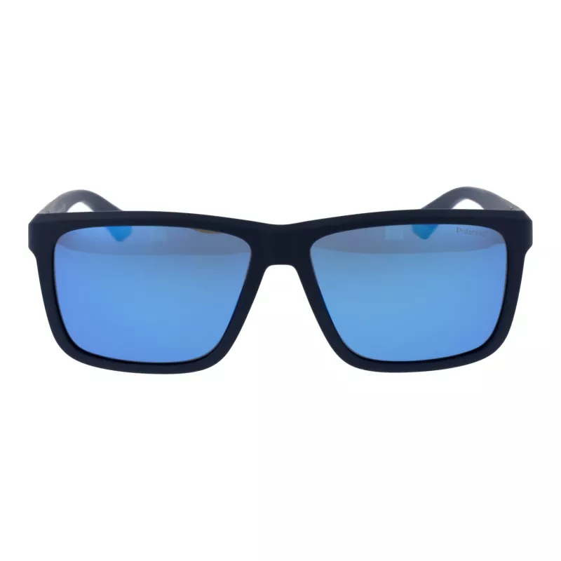 POLAROID PLD2164S58FLL Herren Rechteckige Polarisierte Sonnenbrille - Havanna/Braun