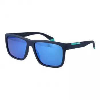 POLAROID PLD2164S58FLL Herren Rechteckige Polarisierte Sonnenbrille - Havanna/Braun