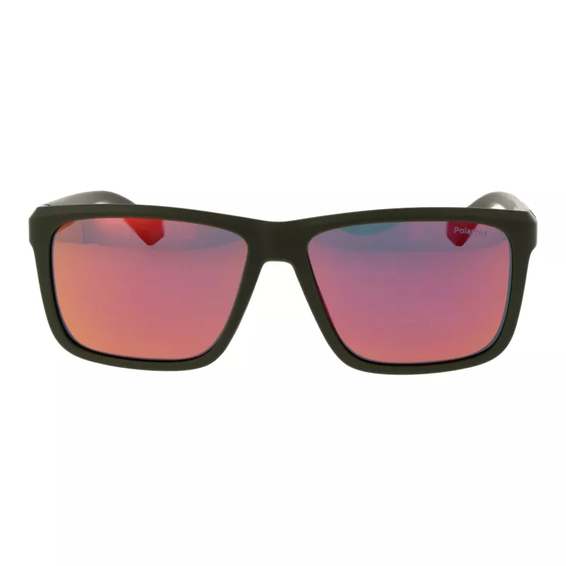 Polaroid PLD2164S58TBO Herren Rechteck-Sonnenbrille - Havana Rahmen Grüne Polariserte Gläser 58mm