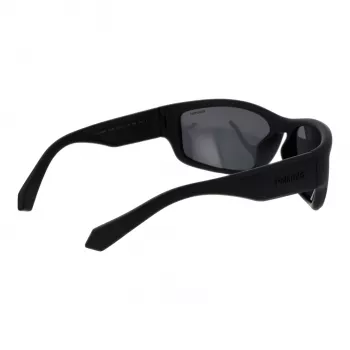 POLAROID PLD2166S62003 Herren Pilot-Sonnenbrille - Schwarzer Rahmen, graue polarisierte Gläser, 62 mm
