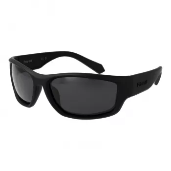 POLAROID PLD2166S62003 Herren Pilot-Sonnenbrille - Schwarzer Rahmen, graue polarisierte Gläser, 62 mm