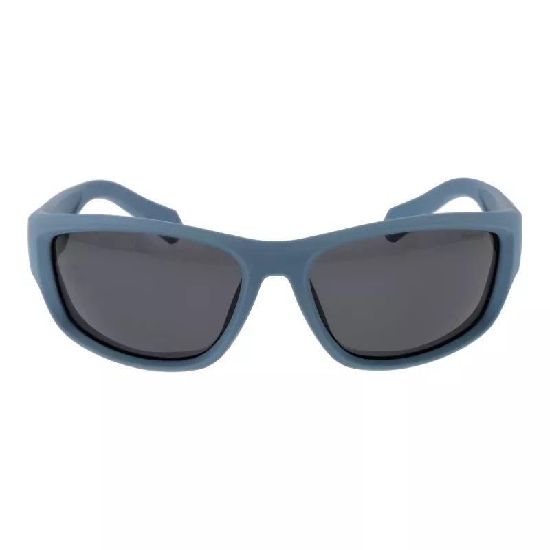 POLAROID PLD2166S62FLL Herren Rechteck-Sonnenbrille - Schwarzer Rahmen Graue Polarisierte Gläser 62/17/130 mm