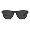 POLAROID PLD2168S003 Herren-Rechteck-Sonnenbrille - Matt schwarzer Rahmen, graue polarisierte Gläser, 54 mm