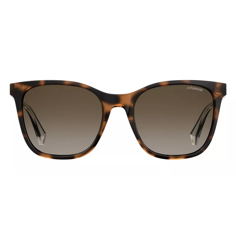Polaroid PLD4059S086LA Damen-Sonnenbrille Havana mit braunen polarisierten Gläsern