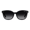 POLAROID PLD4089FS807 Damen-Sonnenbrille - Schwarzer Rahmen, graue polarisierte Gläser, 55 mm