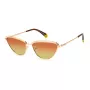 POLAROID PLD4102SDDB Damen-Sonnenbrille - Havanna-Braun Acetatrahmen, Braune polarisierte Gläser, 56 mm