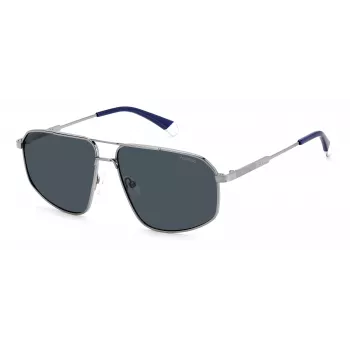 POLAROID PLD4118SX6LBC Herren eckige Sonnenbrille Havana Grün Polarisiert UV400 59mm