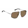 Polaroid PLD4118SX85KS Herren-Sonnenbrille, eckig - Havanna-Gestell, braune polarisierte Gläser - 59 mm
