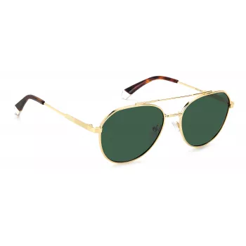 POLAROID PLD4119SXJ5GU Herren Polarized Sonnenbrille - Matt-Schwarzer Rahmen, Graue Gläser, 56 mm
