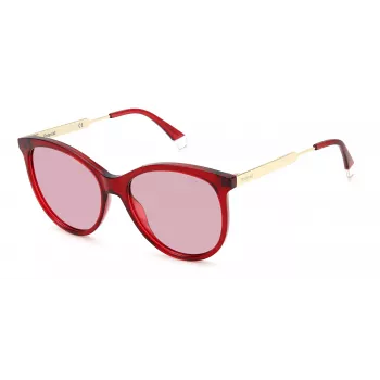 Polaroid PLD4131SXMU1 Damen Rechteck-Sonnenbrille - Havana/Braun - 57mm