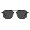 POLAROID PLD4134SX807M Herren Polarized Sonnenbrille - Schwarzer Rahmen Graue Gläser 57mm