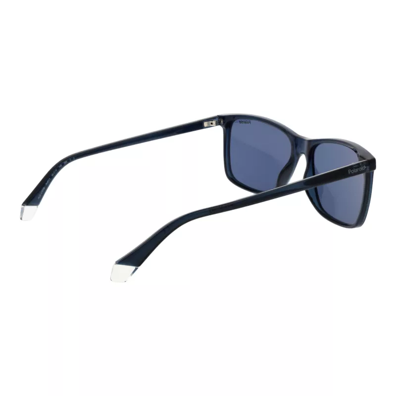 Polaroid PLD4137/S Herren Rechteckige Polarisierte Sonnenbrille - Schwarz/Grau 58mm