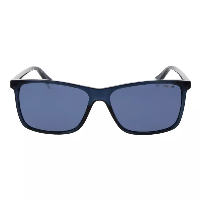 Polaroid PLD4137/S Herren Rechteckige Polarisierte Sonnenbrille - Schwarz/Grau 58mm