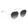 Polaroid PLD4140GSX010 Damen Rechteck-Sonnenbrille - Schwarzer Rahmen Graue Polarisierte Gläser 59mm