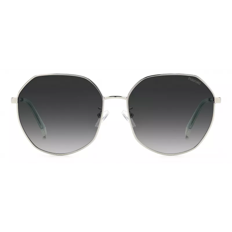 Polaroid PLD4140GSX010 Damen Rechteck-Sonnenbrille - Schwarzer Rahmen Graue Polarisierte Gläser 59mm