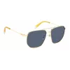 Polaroid PLD4141GSXLKS Herren-Sonnenbrille, eckig, matt schwarz, grau, polarisiert
