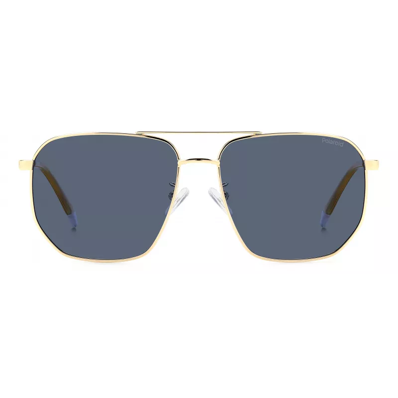 Polaroid PLD4141GSXLKS Herren-Sonnenbrille, eckig, matt schwarz, grau, polarisiert