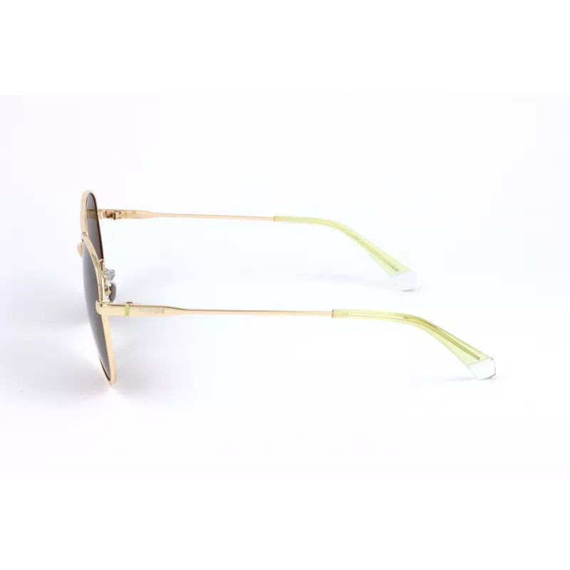 Polaroid PLD4142GSX01Q Unisex Rechteck-Sonnenbrille - Grauer Rahmen, Graue polarisierte Gläser - 60/14/145 mm
