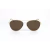 Polaroid PLD4142GSX01Q Unisex Rechteck-Sonnenbrille - Grauer Rahmen, Graue polarisierte Gläser - 60/14/145 mm