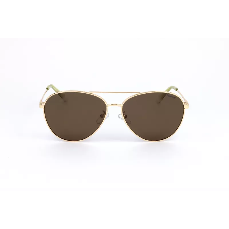 Polaroid PLD4142GSX01Q Unisex Rechteck-Sonnenbrille - Grauer Rahmen, Graue polarisierte Gläser - 60/14/145 mm